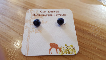 Gem Lounge Peacock Freshwater Pearl Stud Earring