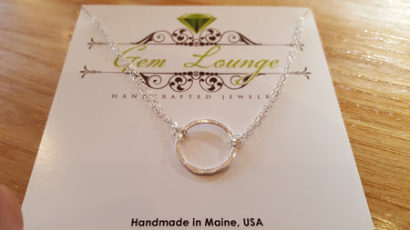 Gem Lounge Small Hammered Circle