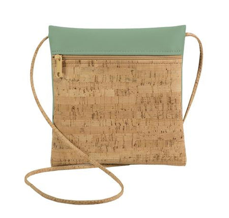 Natalie Therése Be Lively  Printed Rustic Cork & Faux Leather Cross Body Bag