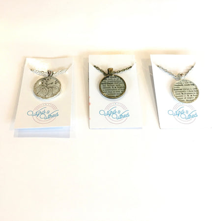 Wyrd & Wired Recycled Book Jewelry