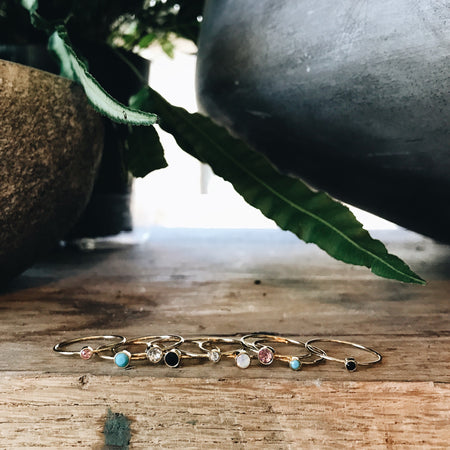 The Shine Project Tiny Gem Ring