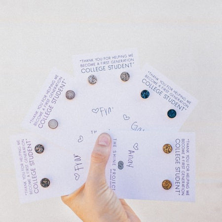The Shine Project Circular Druzzy Stud Earrings