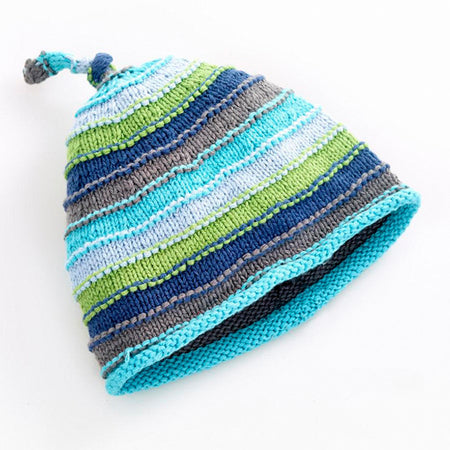 Pebble Blue Stripey Hat