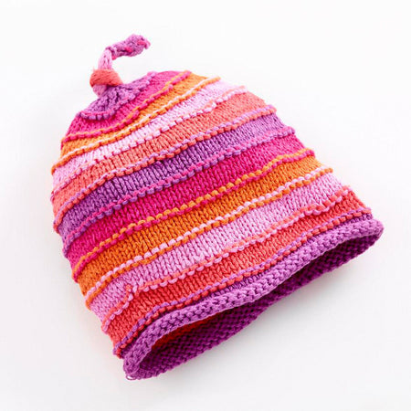 Pebble Pink Stripey Hat