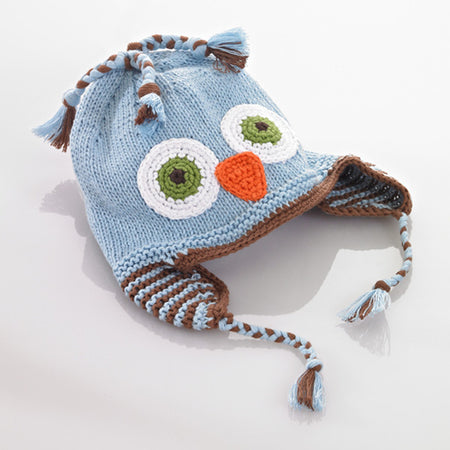 Pebble Blue Owl Hat