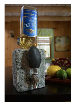 Funky Rock Design Cobbled Granite Dispenser