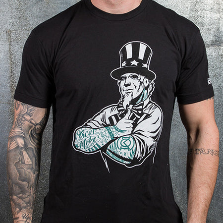 Oscar Mike Uncle Sam T-Shirt (Black)