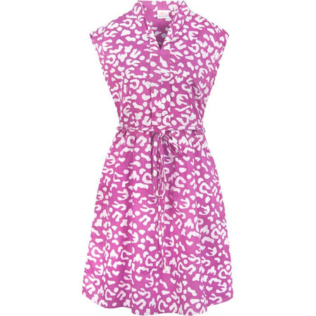 Global Mamas Retro Dress -- Atiwa-- Mauve- organic
