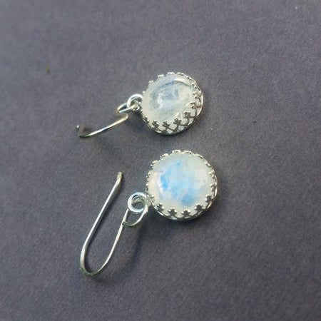 Gem Lounge Moonstone Bezel Earrings